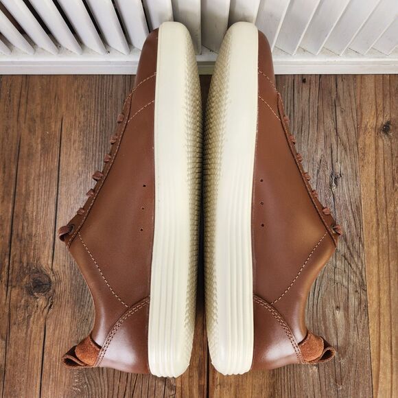 Cole Haan Grand Plus Crosscourt Mens Sz 8 M British Tan Leather Shoes Low C36924 - Picture 6 of 9
